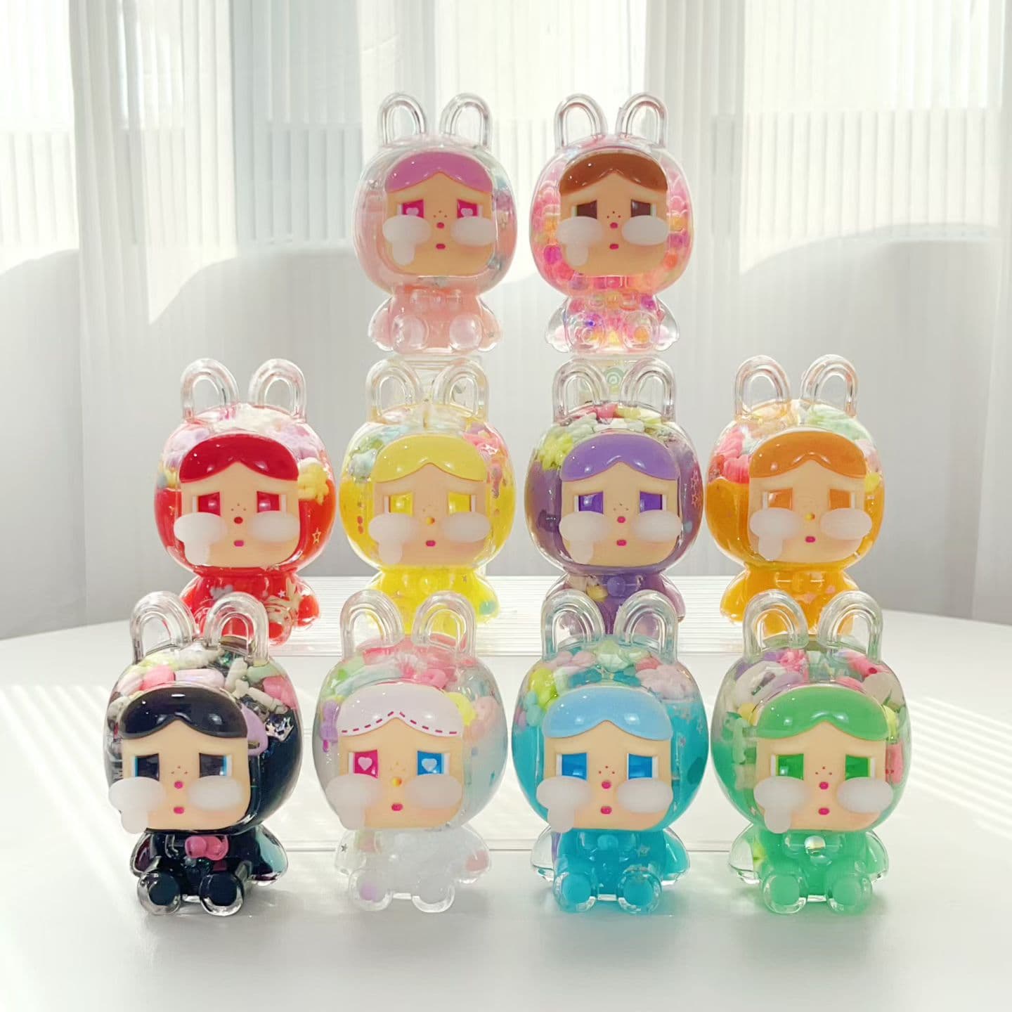 New Cute Crying Baby Quicksand Bottle, Large Size, Colorful, Popular Trendy Toy Ornament, DIY Creative Jewelry Display Table Decoration