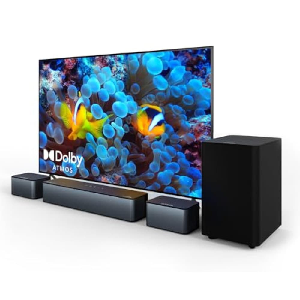2024 New 5.1 Soundbar with Dolby Atmos, 410W Wireless Home Theater System Including Subwoofer