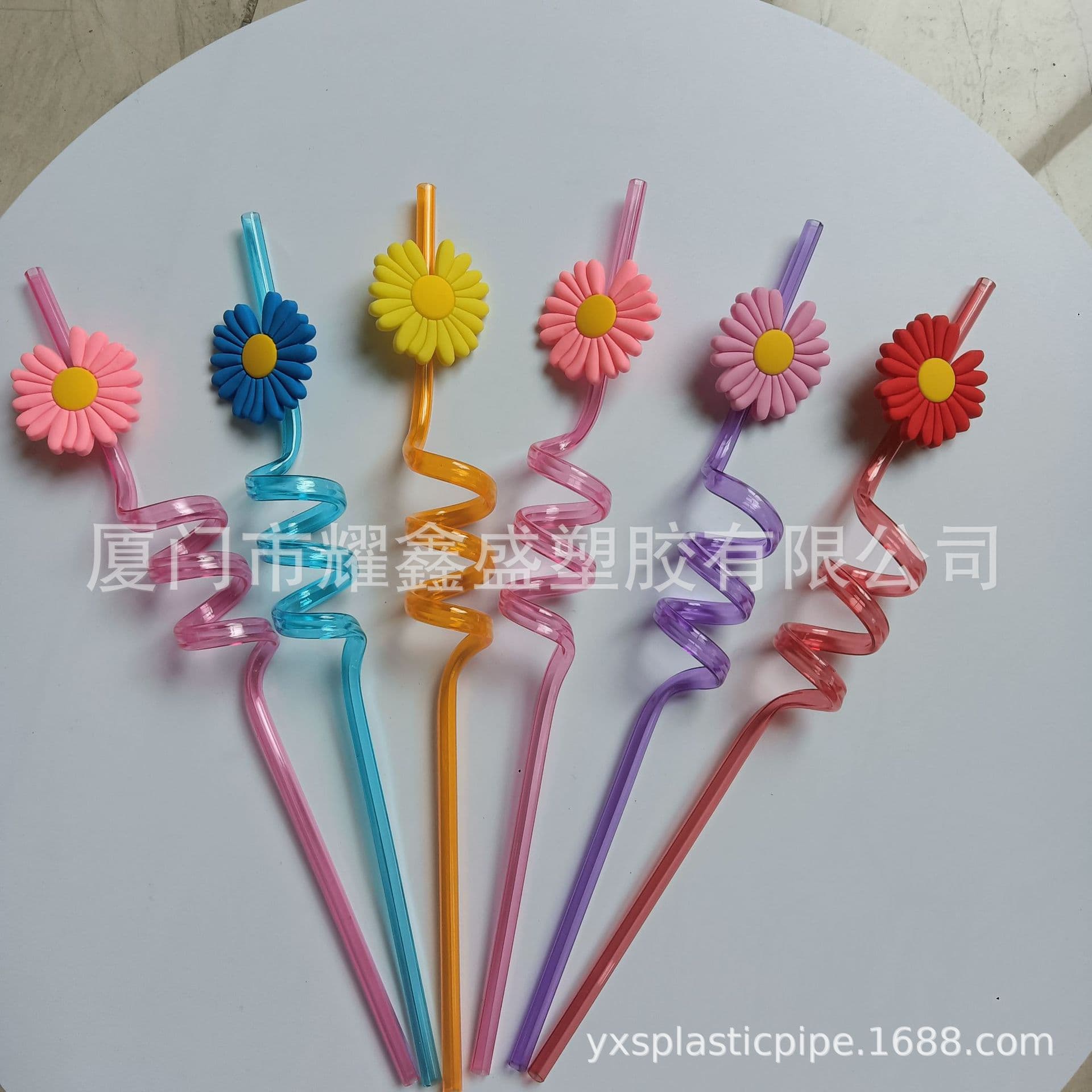 Plastic Flower Straws Groovy Daisy Flower Straws Bulk Daisy Party Favors Factory Direct Wholesale