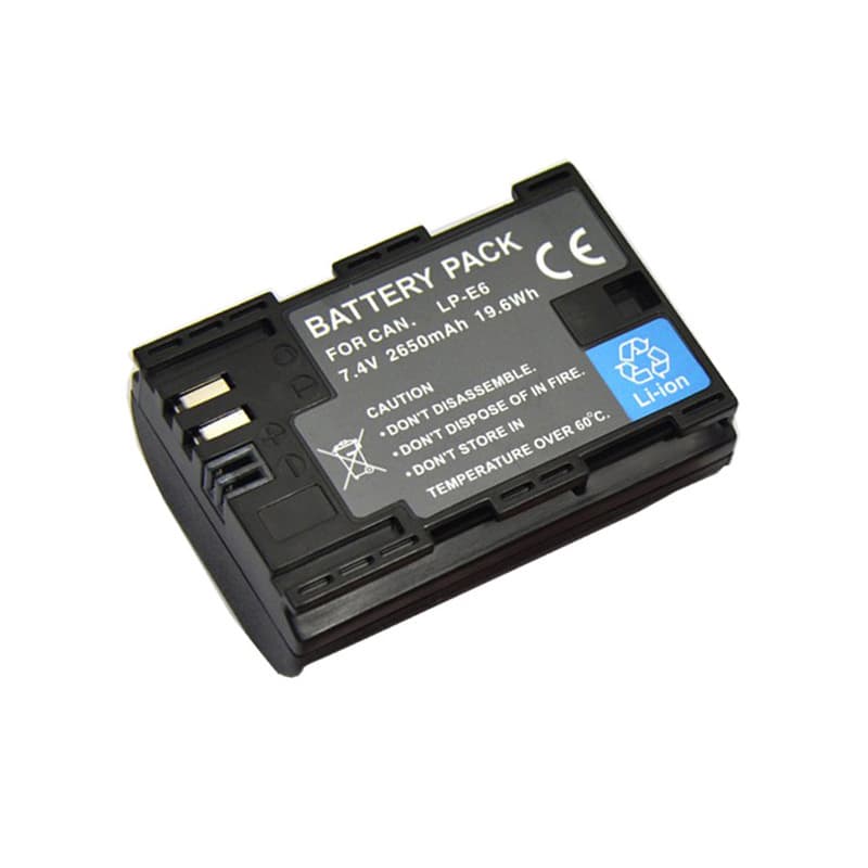 Suitable for Canon Lp-E6 Battery 5D2 5D4 6Dmarkⅱ 7D2 80D 90D R6 R7 Slr Camera