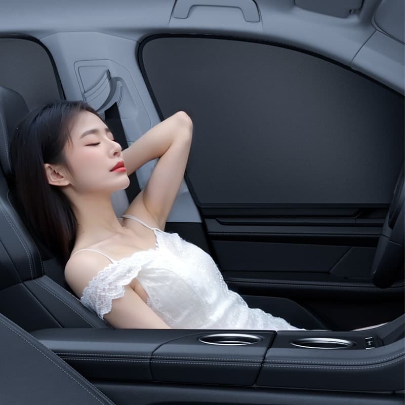 Upgraded Car Sunshade Window Shade Magnetic Suction Car Heat Insulation Sunshade Sun Protection Curtain