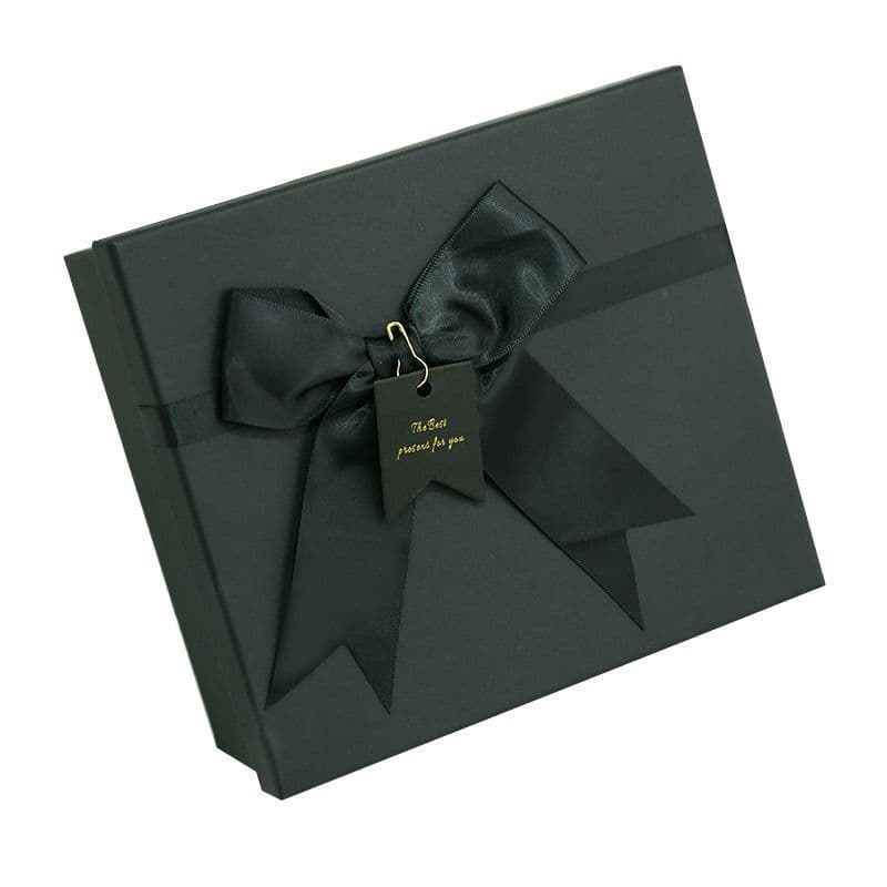 Gift Box Ins Style Black Gift Packaging Box Empty Box Birthday Gift for Men and Women Girl Heart Gift Box