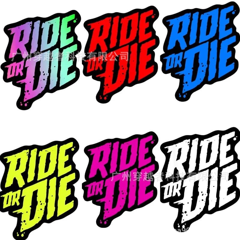 Bicycle Frame Sticker DIY Mountain Bike MTB Sticker RIDE DIE Motorcycle Waterproof Vinyl Decal