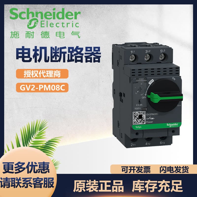 Schneider Electric Domestic GV2 Motor Thermal Magnetic Circuit Breaker GV2PM08C PM07C PM06C PM12C