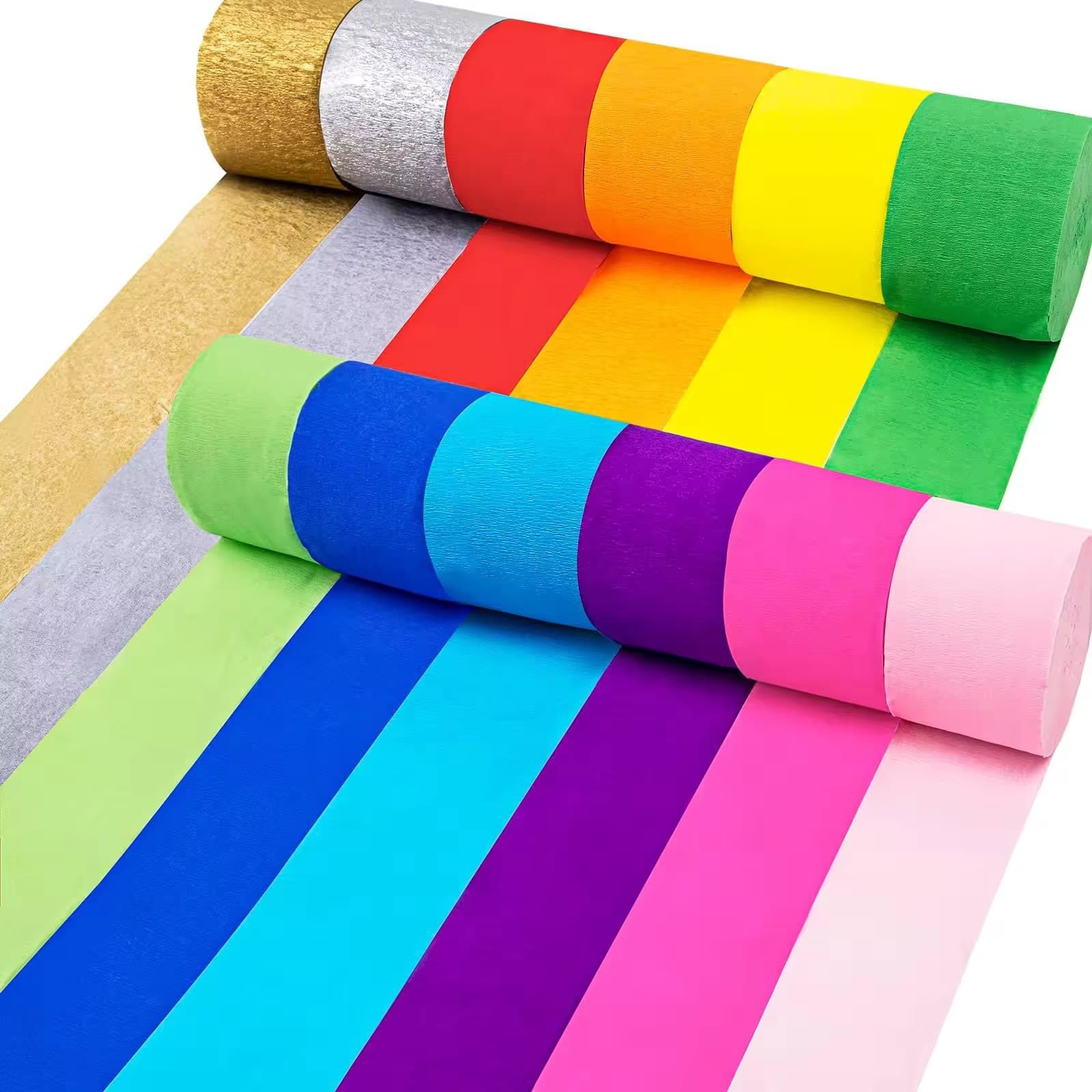 Crinkle roll paper garland ribbon birthday decoration decoration wedding party decoration kindergarten classroom decoration