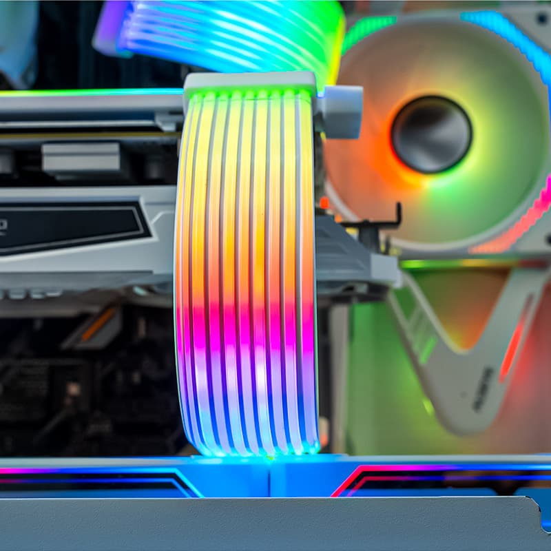 Arrow Computer Neon Cable 5V 3-Pin ARGB Sync PC Case Decorative Light Strip 24 Dual 8-Pin Glow