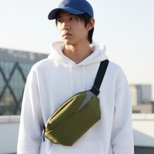 Mr.zhuge Crossbody Bag for Men, Shoulder Bag 2025 New Style Chest Bag, Large Capacity Functional Commuter Chest Bag