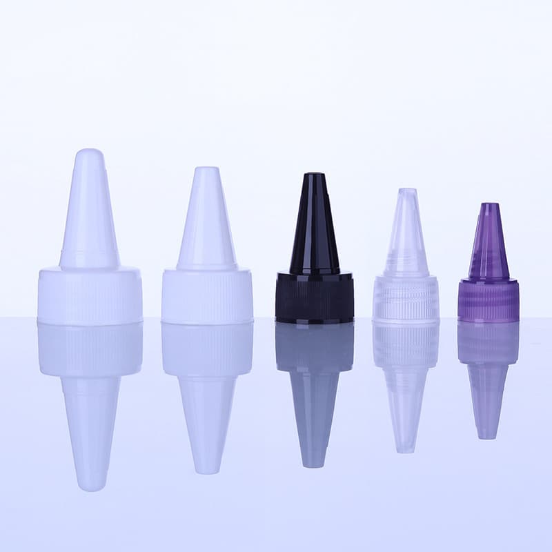 Plastic caps, 18-mouth and 20-tooth electric shampoo caps, PP material pointed caps, black and white, available in stock.
