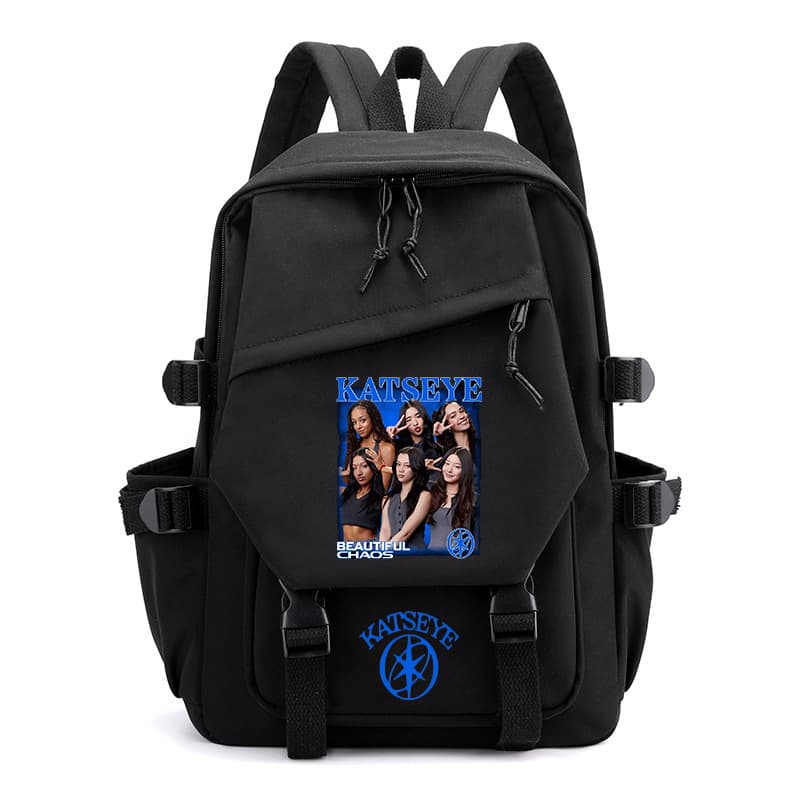 KATSEYE K-pop Girl Group Workwear Style Backpack Large Capacity School Bag Amazon Hot Sale 60627