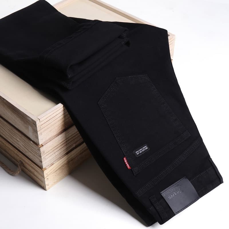 Business Style Loose Fit Men's Jeans 201 Model Casual Comfortable Breathable Male Fashion Long Trousers