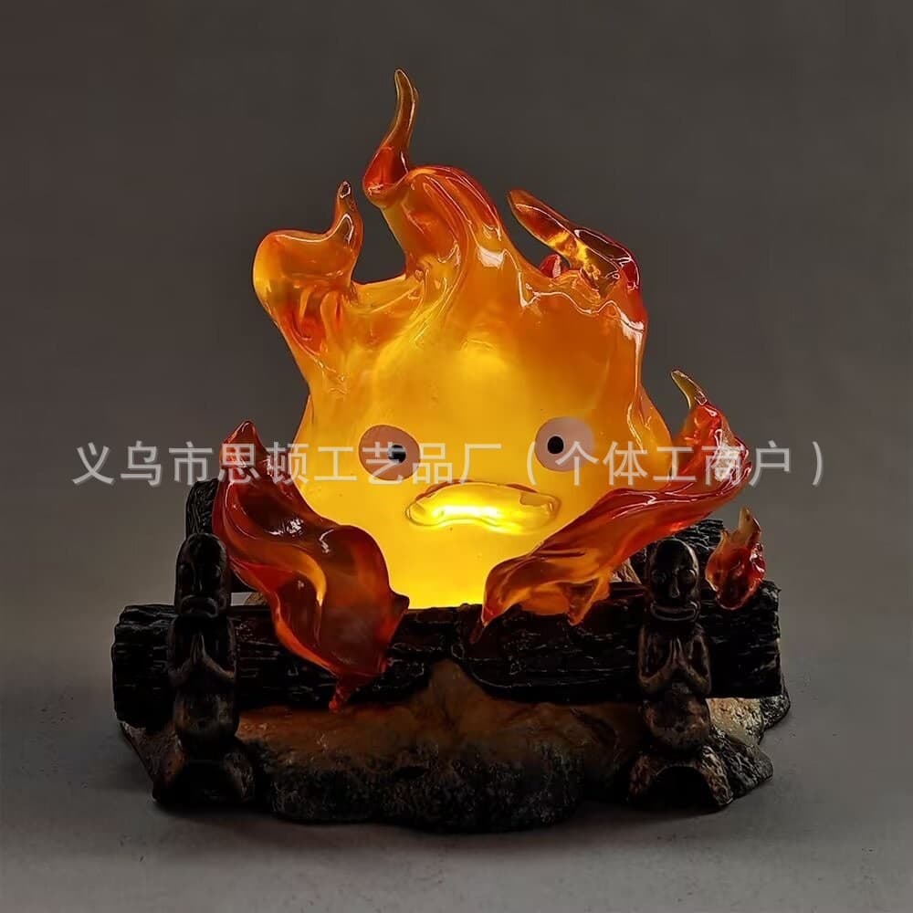 Cross-Border New Dark Souls Stove Cassiafa's Heart Flame Can Glow and Glow Fire Demon Ornaments