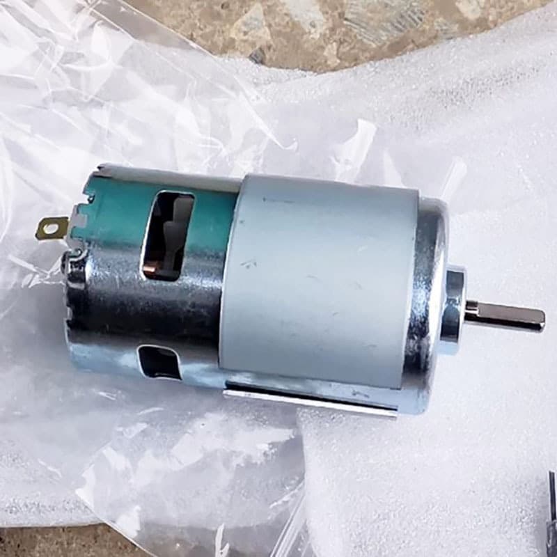 775 double ball bearing motor 795 cooling fan motor high torque DC electric drill DIY electric saw 12V/24V