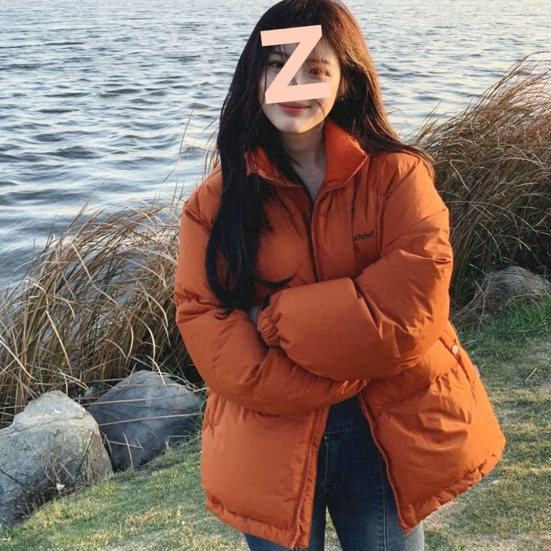 2026 New Orange Short Down Jacket Women's Winter Korean Fashion Brand Loose and Thickened Men's Couple Couple Trendy