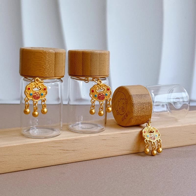 Newborn Umbilical Cord Collection Bottle, Baby Hair, Milk Tooth Keepsake Bottle, Baby Souvenir Storage Small Glass Bottle Wholesale