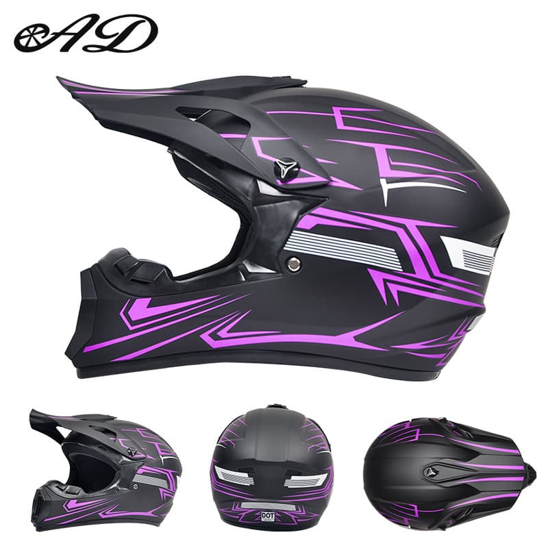 Factory Wholesale Motorcycle Full-Face Helmets, Off-Road Helmets, Mountain Bike Speed-Reducing Riding Safety Helmets for Export