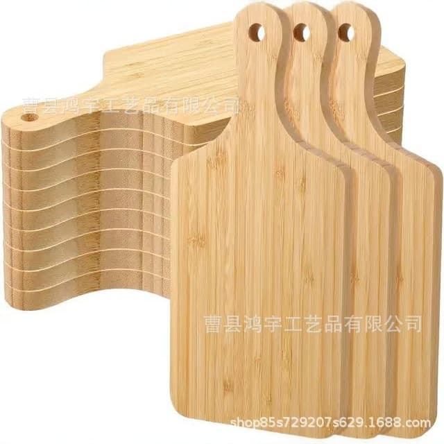 Amazon Bamboo Chopping Board Kitchen Wooden Chopping Board Pizza Dessert Board Can Logo Camping Cutting Board Bamboo Wooden Chopping Board