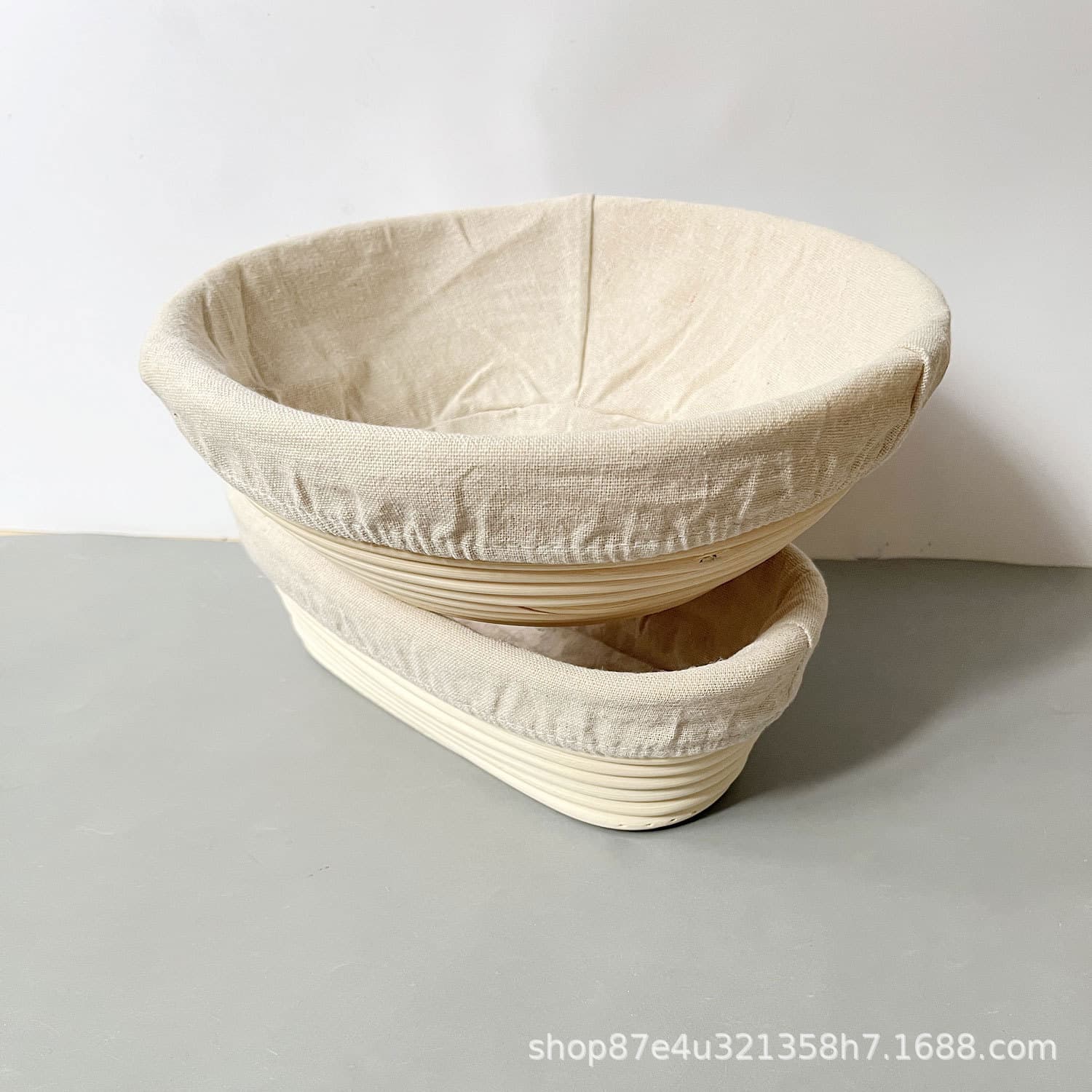 Cotton Linen Round Oval Rattan Banneton Proofing Basket Liner for Bread Dough Fermentation, Home Baking Tool