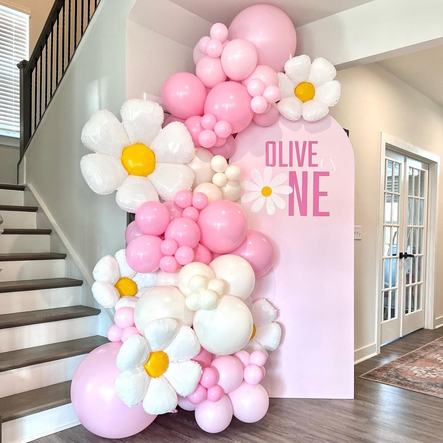 Cross-border Daisy Balloon Garland Arch Set Daisy Decoration Theme Wedding Birthday Party Grand Opening Celebration Setup