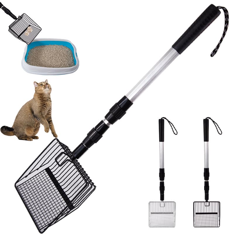 Extended Handle Metal Cat Litter Scoop Chicken Manure Beach Cleaning Shovel Durable Handheld Tool for Business Gifts