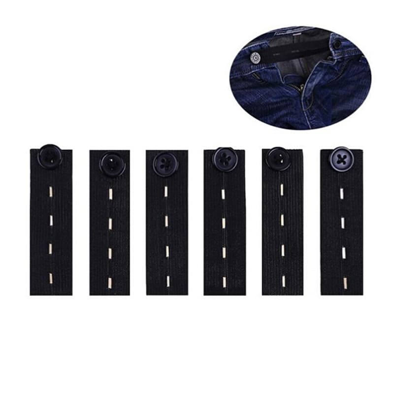 Belt Waistband Extension Buckle Elastic Adjustable Pants Button Maternity Plus Size Pants Adjustable Buckle Factory Direct