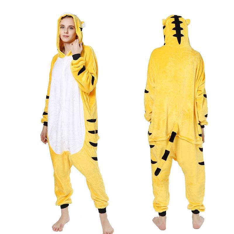 New Flannel Women's Pajamas Unicorn Tiger Onesies Adult Pajamas