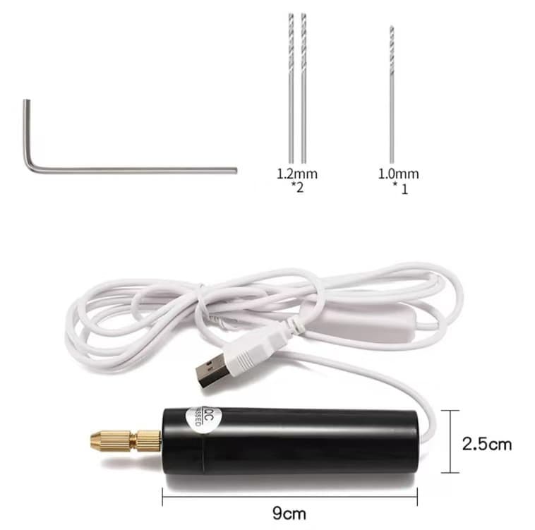 Mini Electric Drill Toggle Switch Micro Hex Collet Chuck DIY Hand Drilling Epoxy CE Certified Cross-Border