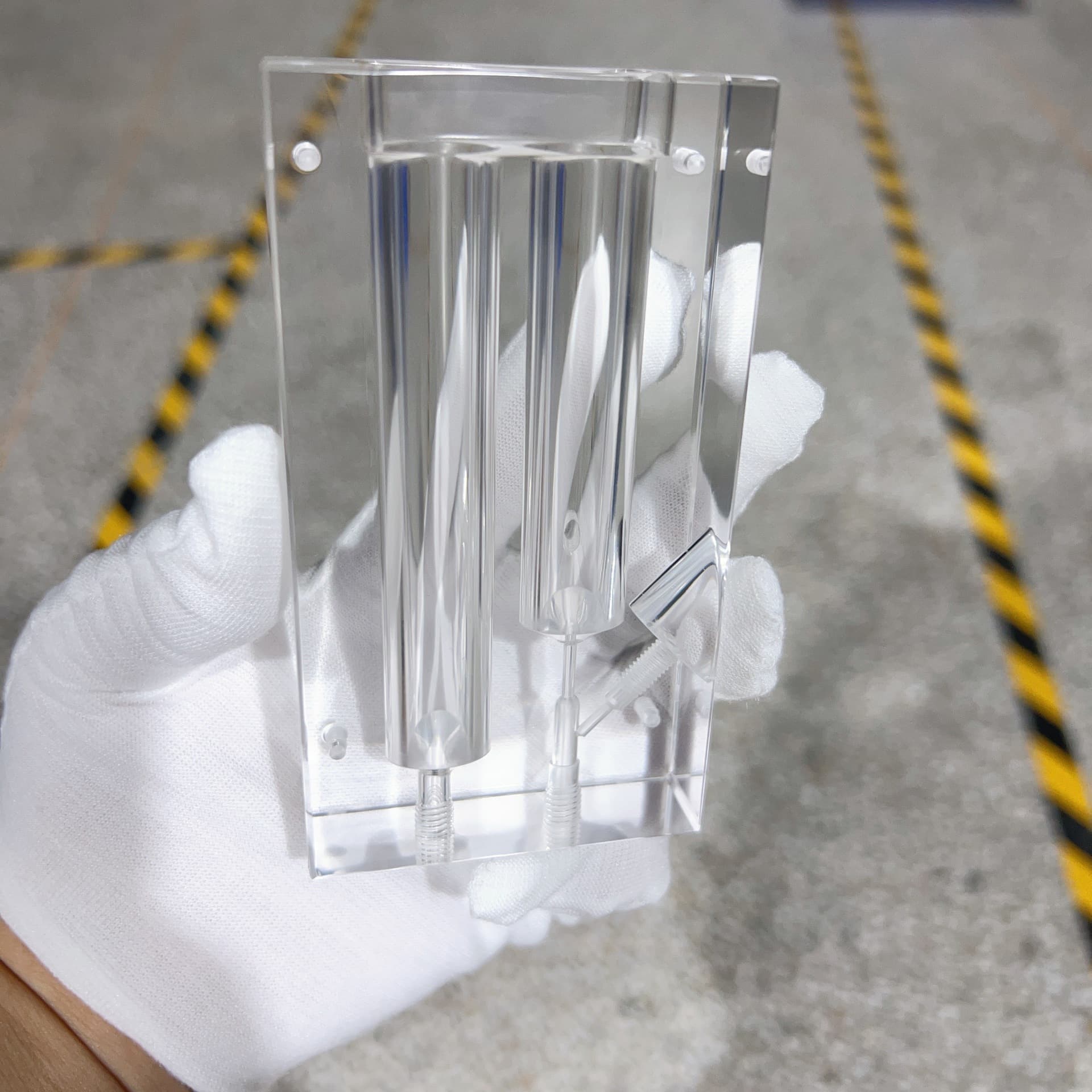 Custom acrylic precision machining PMMA water treatment parts, custom organic glass special-shaped parts machining
