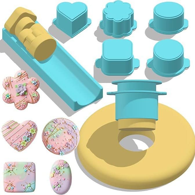 New Cross-Border Cake Pop Mold Set - Heart, Square, Cloud, Oval, and Round Shapes