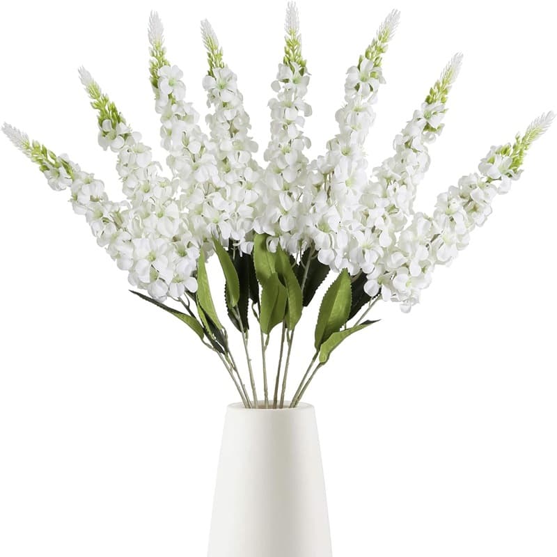 Single Hyacinth Artificial Flower Delphinium Violet Home Wedding Decoration Silk Flower Cross-Border Wholesale Artificial Flower