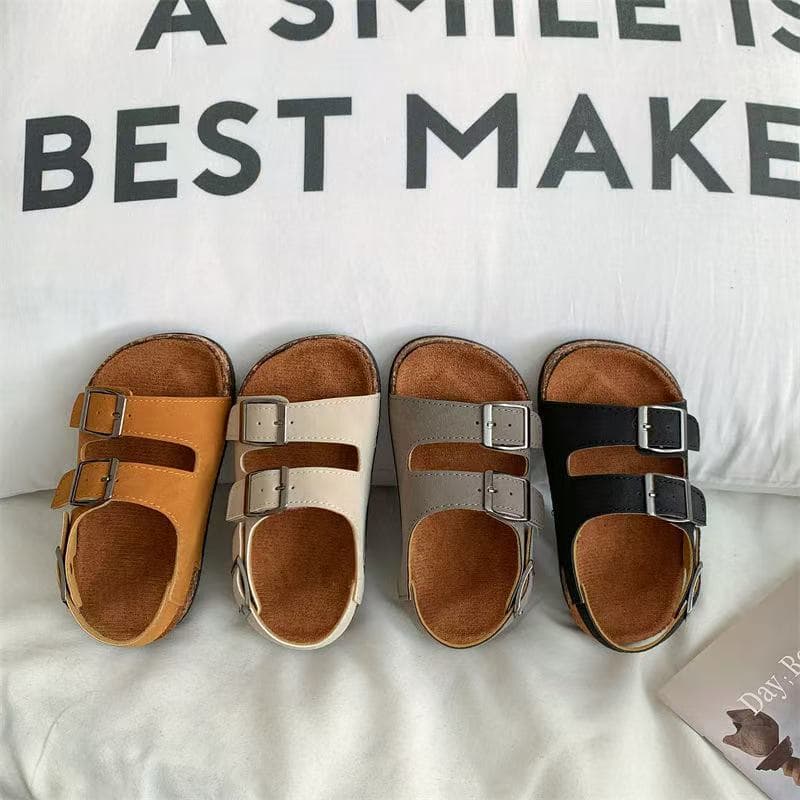 New Children's Summer Fashion Sandals, Boys and Girls Cute Cartoon Soft Sole Birkenstock Sandals, Clog Sandals, Anti-slip and Wear-resistant
