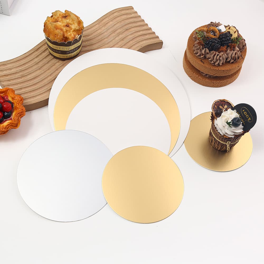 Round cake base thickened mousse cake base golden cake base Western dessert thickened cake board