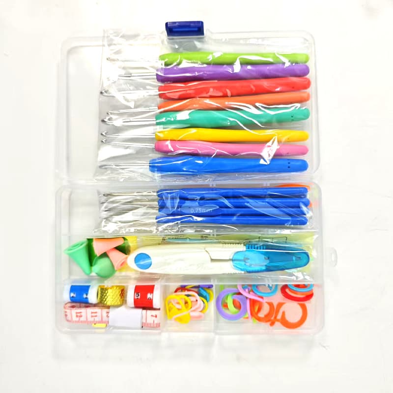 Cross-border Magic Crochet Hook Set 53 Pieces New Crochet Sweater Knitting Tools 16 Sizes Crochet Hooks
