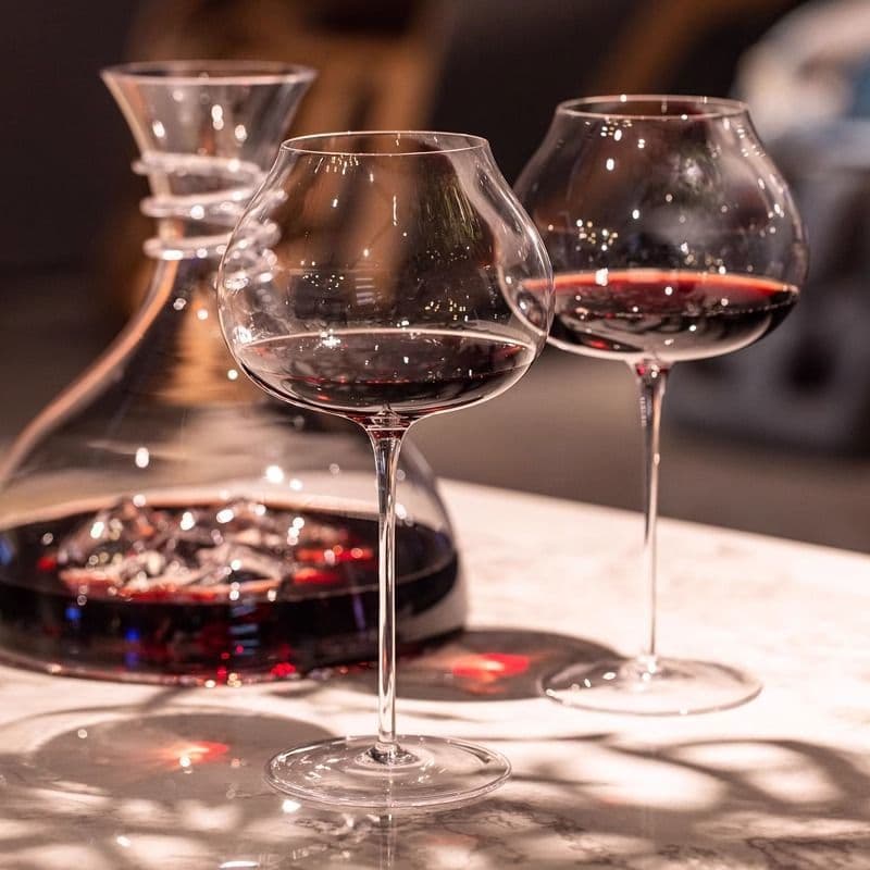 Ultra-Thin Fine Stem Pure Handmade Scent Cup, Wine Tasting Set, Sommelier Competition Grade Red Wine Glass, High-Stemmed Collectible Cup