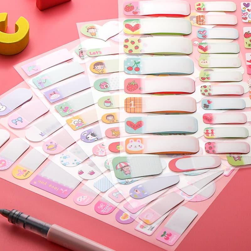 Name Sticker Label Handwritten Self-Adhesive Cartoon Cute for Children Kindergarten Cup Water Bottle Marking