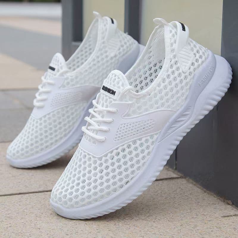 Mesh shoes for men in summer lightweight and breathable mesh hollow large size casual shoes summer mesh men's shoes manufacturer wholesale
