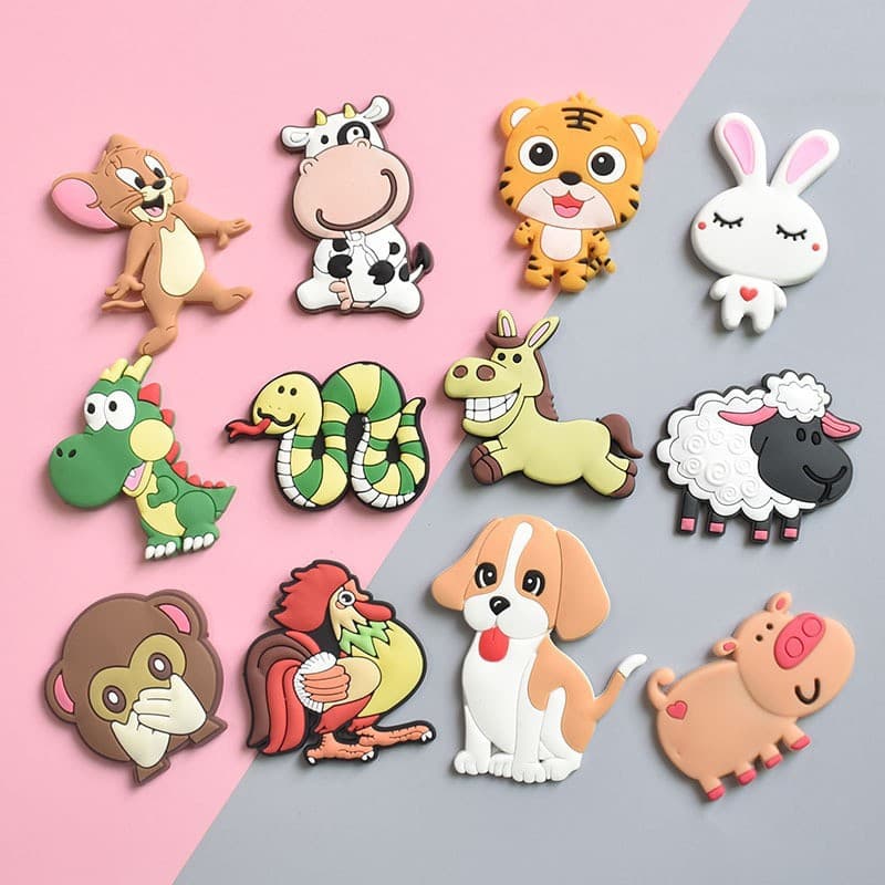 Cartoon 12 zodiac refrigerator magnets magnets refrigerator decoration magnetic stickers children early education home magnetic refrigerator magnets