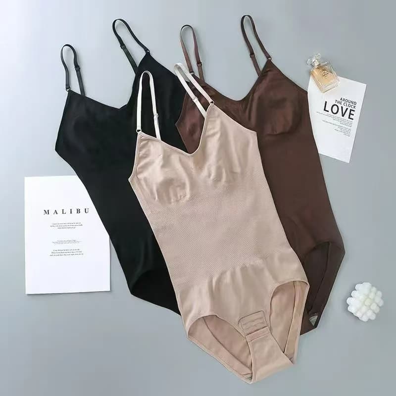 Cross-Border Seamless Shapewear, Triangle Style with Snap Crotch and Open Crotch, Strap Waist Slimming Body Shaper, Butt Lifting Bodysuit for Women