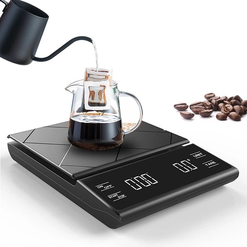 Pour-over Coffee Electronic Scale, Coffee Bean Weighing Dedicated Timer, Italian Baking Kitchen Scale, Small Food Scale