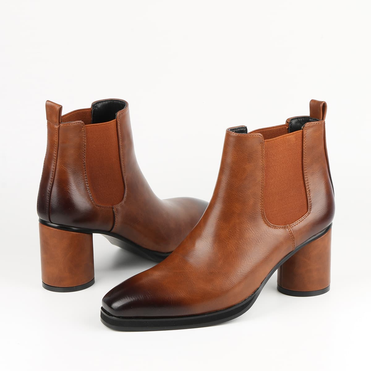 Men's Chelsea Boots Fashion Gentleman British Style Height Increase