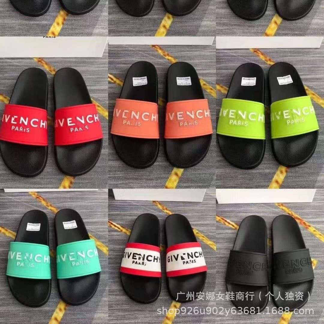2024 New Flat-Soled Slippers with Letters, Non-Slip Casual Outer Wear, Classic Beach Couple Large Size Summer Slippers