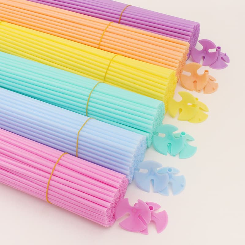 40cm thickened balloon pole for macaron-colored balloon sticks, perfect for weddings, birthday parties.