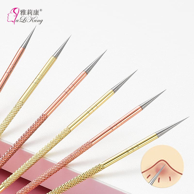 Stainless Steel Acne Needle Blackhead Remover Pimple Extractor Tool Set Ultra-Sharp Comedone Extractor