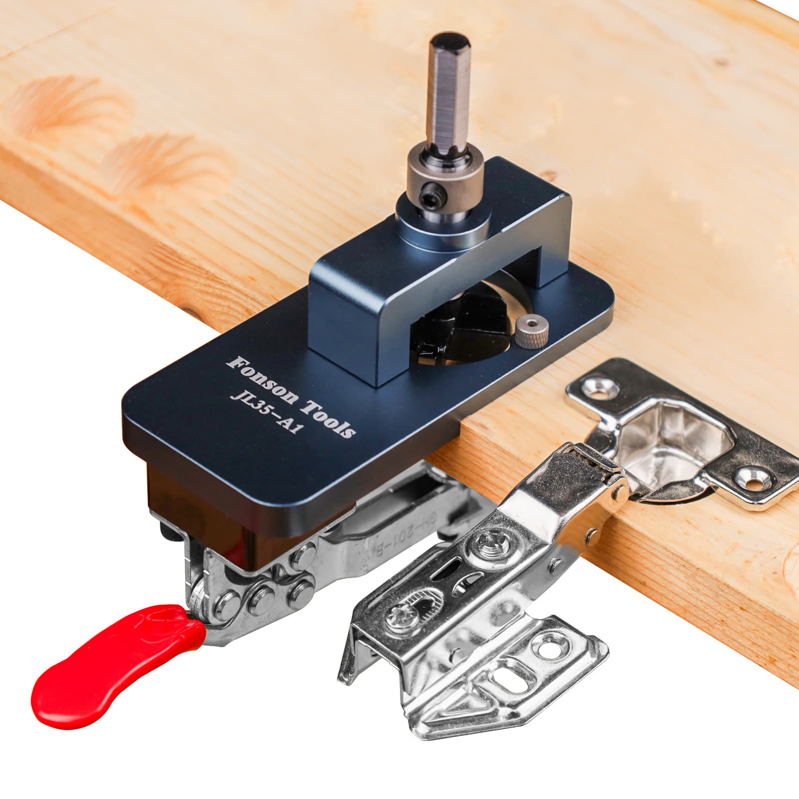 JL35-A1 Woodworking 35MM Hinge Hole Cutter Door Panel Hinge Punch Cabinet Door Locator Wood Board Drilling