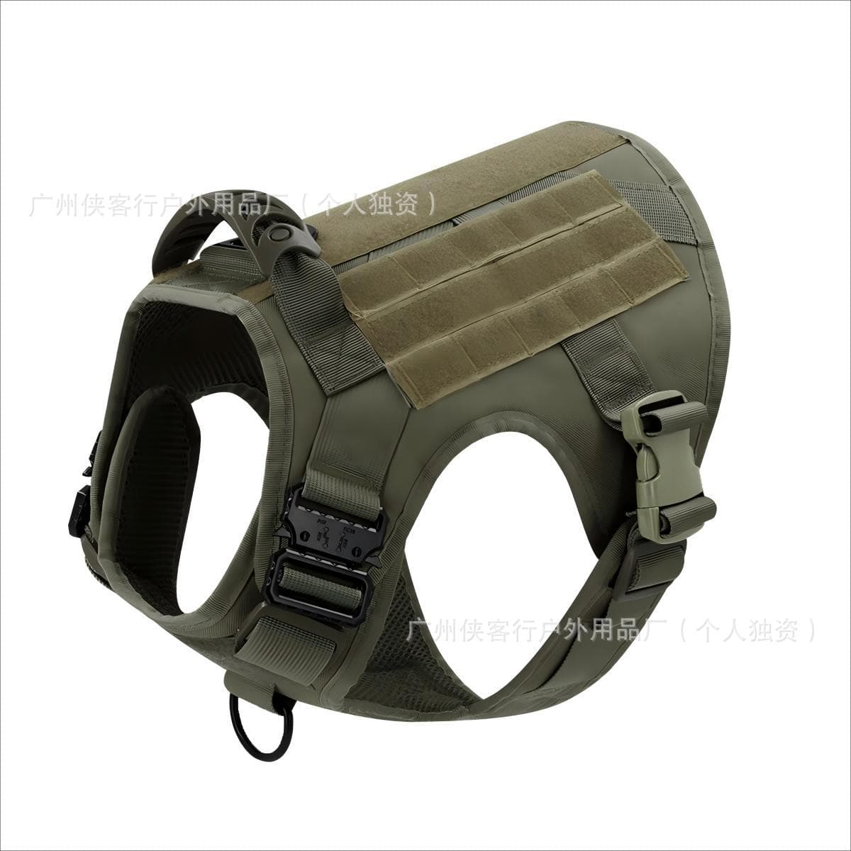 New Cross-Border Drop Shipping Large Dog Collar and Leash Set Tactical Pack Tactical Dog Vest Dog Leash Pet Clothing