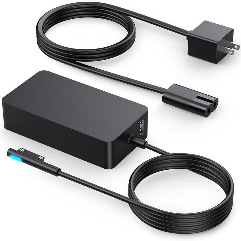 Compatible with Microsoft Surface Pro Power Adapter 65W 44W Multi-Function Laptop Charger