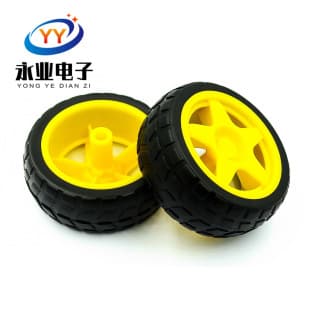 Rubber Wheel / Robot / Line Tracking Car Accessories Smart Car Tire Chassis Wheel