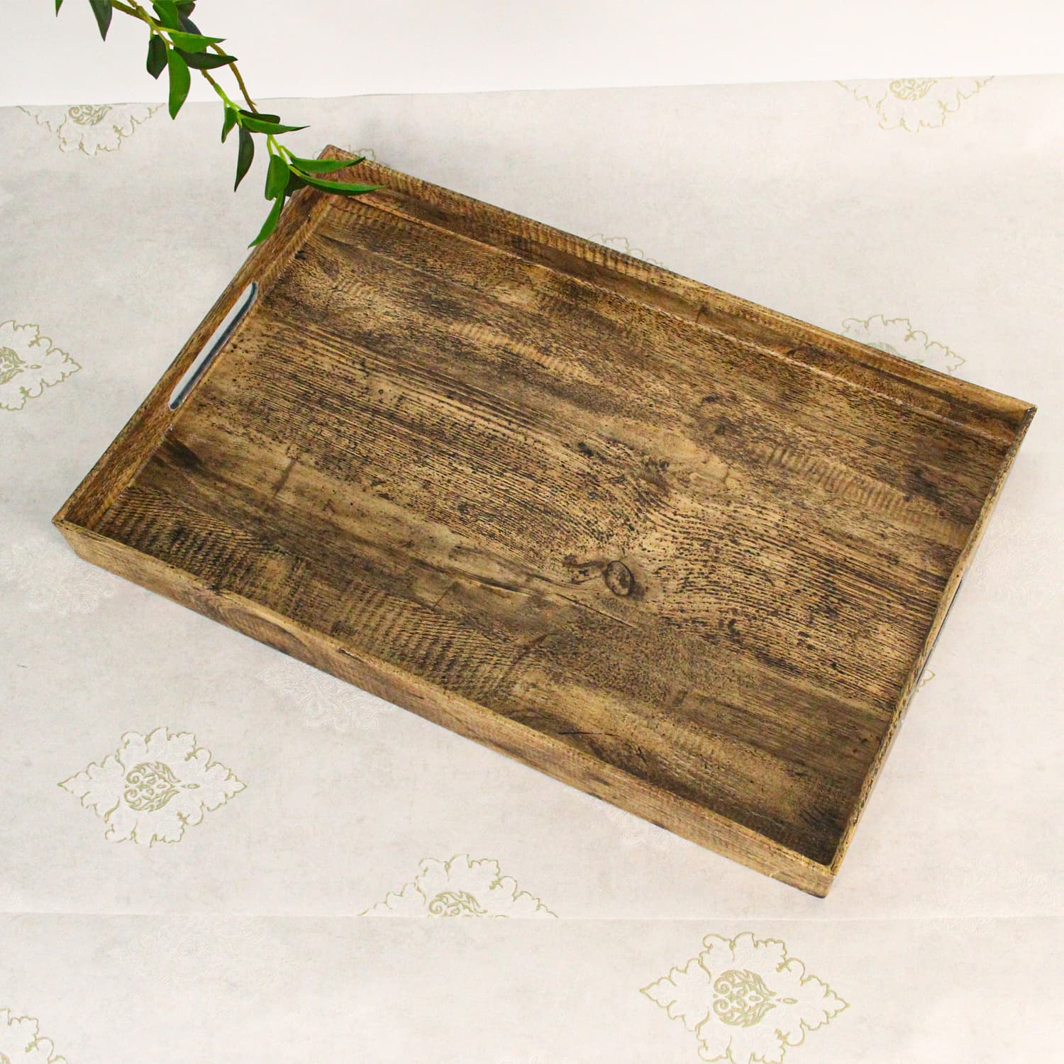 Cross-border Plastic Service Tray, Square Serving Tray for Hotel Wedding Decoration