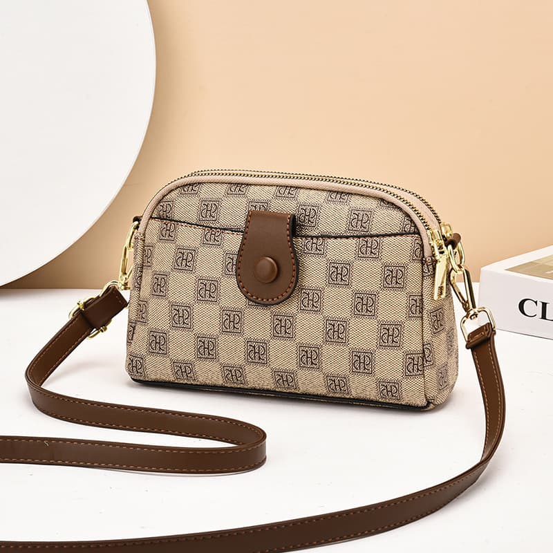 Spring and Summer Small Square Bag for Women, Crossbody Bag 2025 New Trendy Fashionable Versatile Shoulder Bag with Printed Pattern