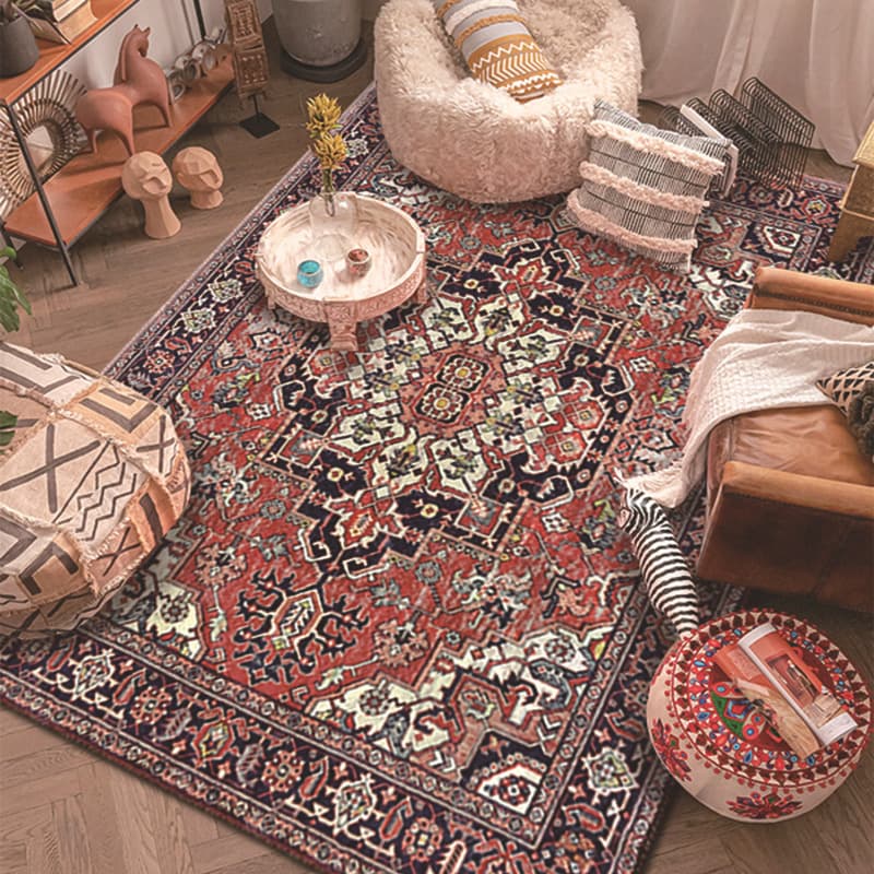 Spot retro Persian carpet Iranian Turkish ethnic style carpet floor mat living room bedroom bedside blanket
