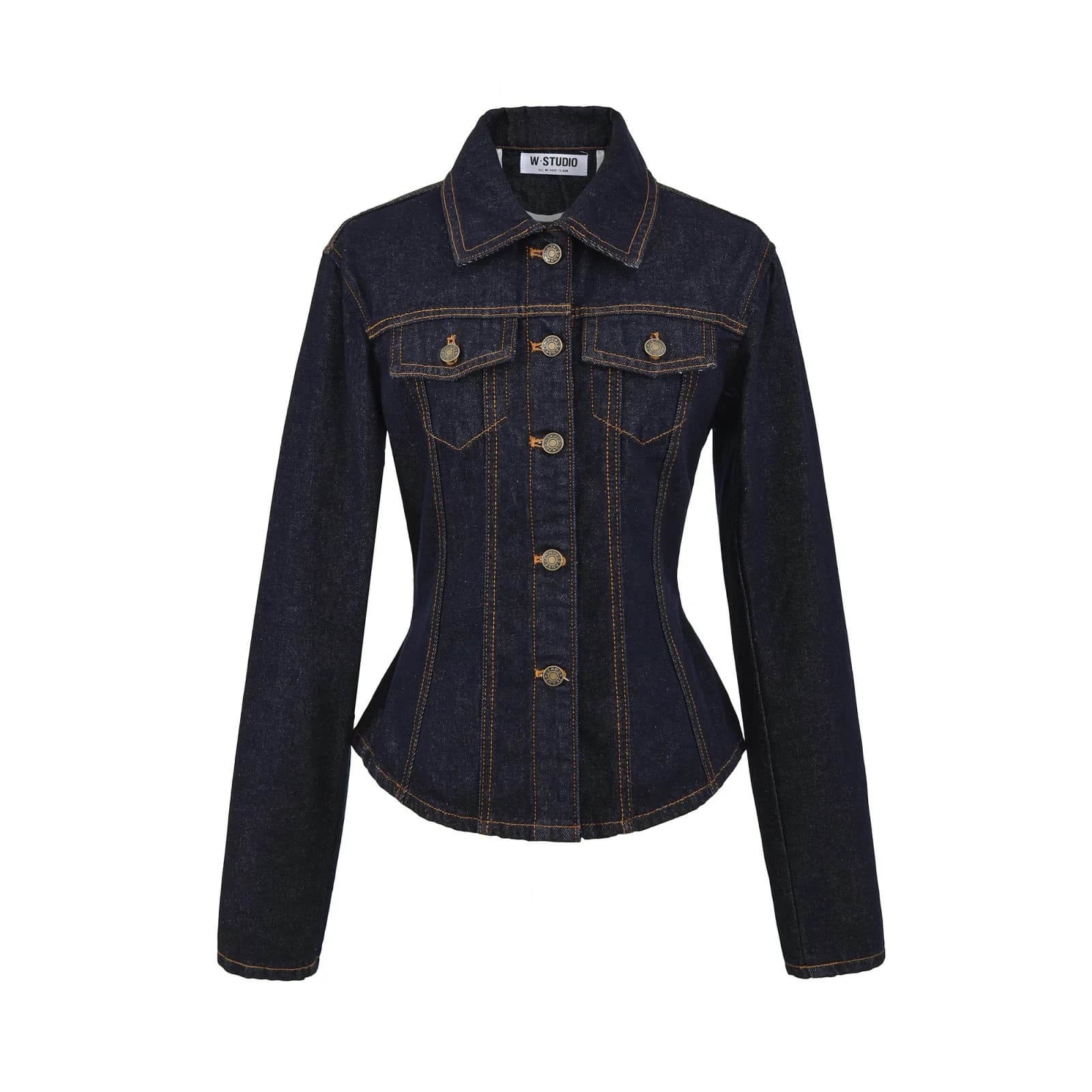 American Retro Deconstructed Denim Jacket for Women, New Autumn Loose Fit, Slimming Workwear Jacket